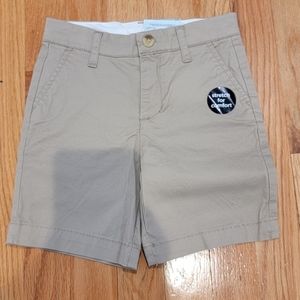 Okie Dokie Khaki Stretch Chino Adjustable Waist Short Size 4T NWT